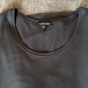 Eileen Fisher Rayon & Lycra Stretch Top Long Sleeve Loungewear Women’s Size XL